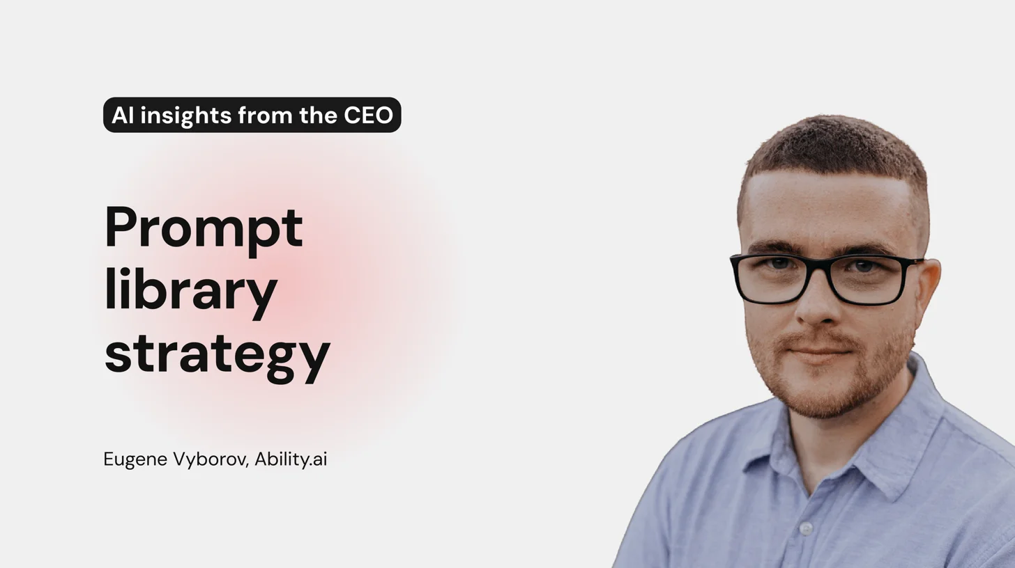 Prompt library strategy