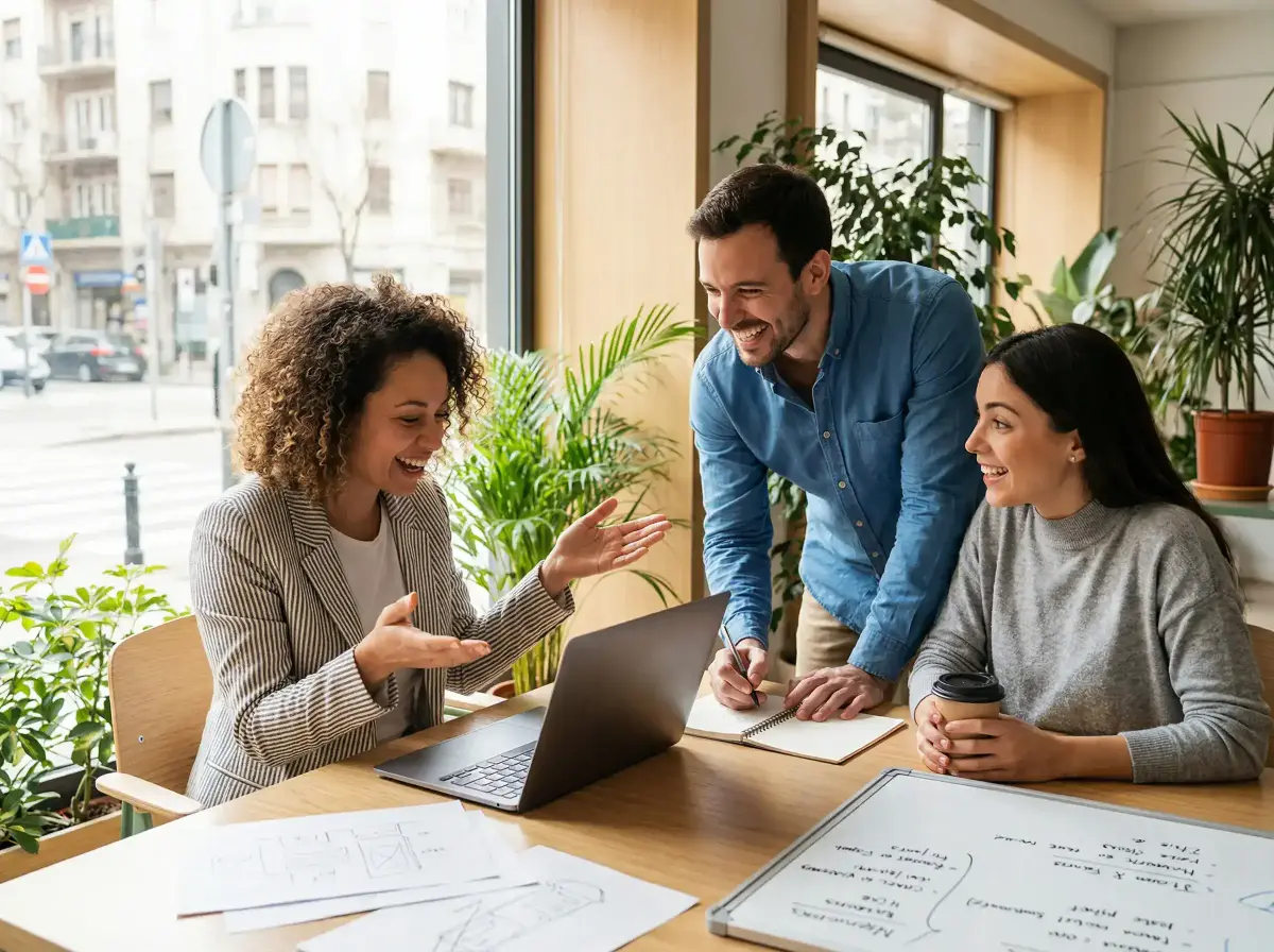 Ability.ai marketing team collaborating on content automation