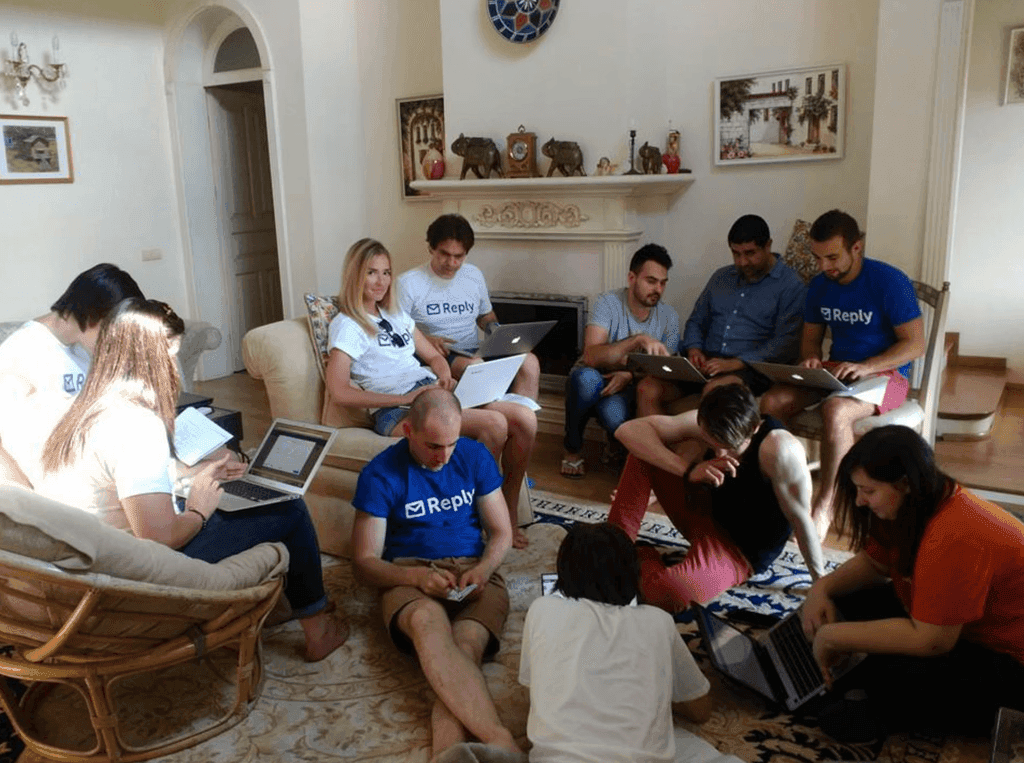 Reply.io team meeting