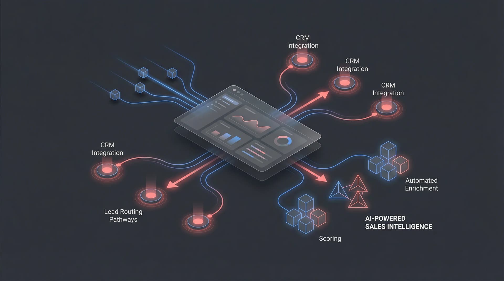 Ability.ai sales team reviewing AI-generated prospect research