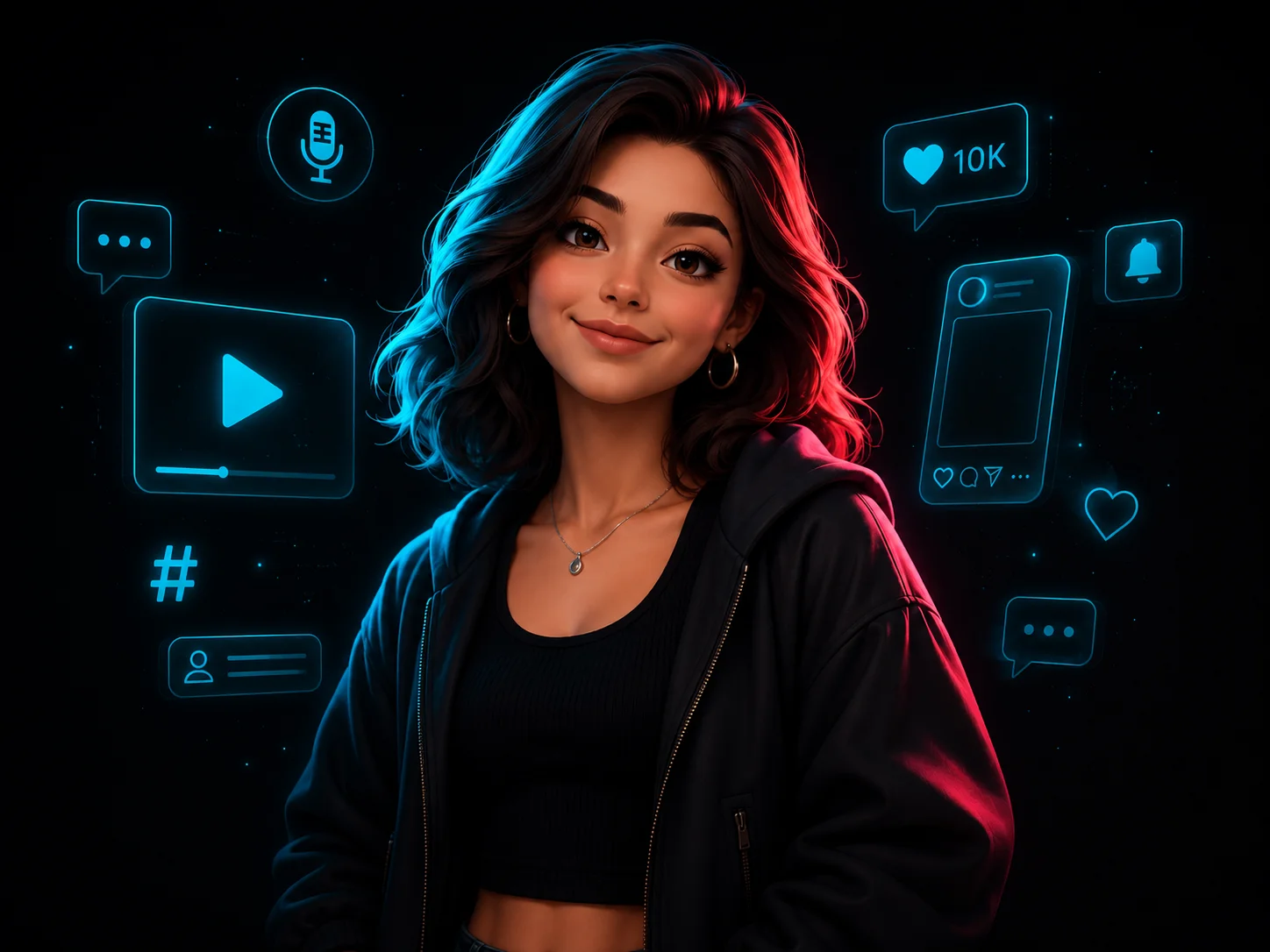 Illustration of Ruby, a content creator