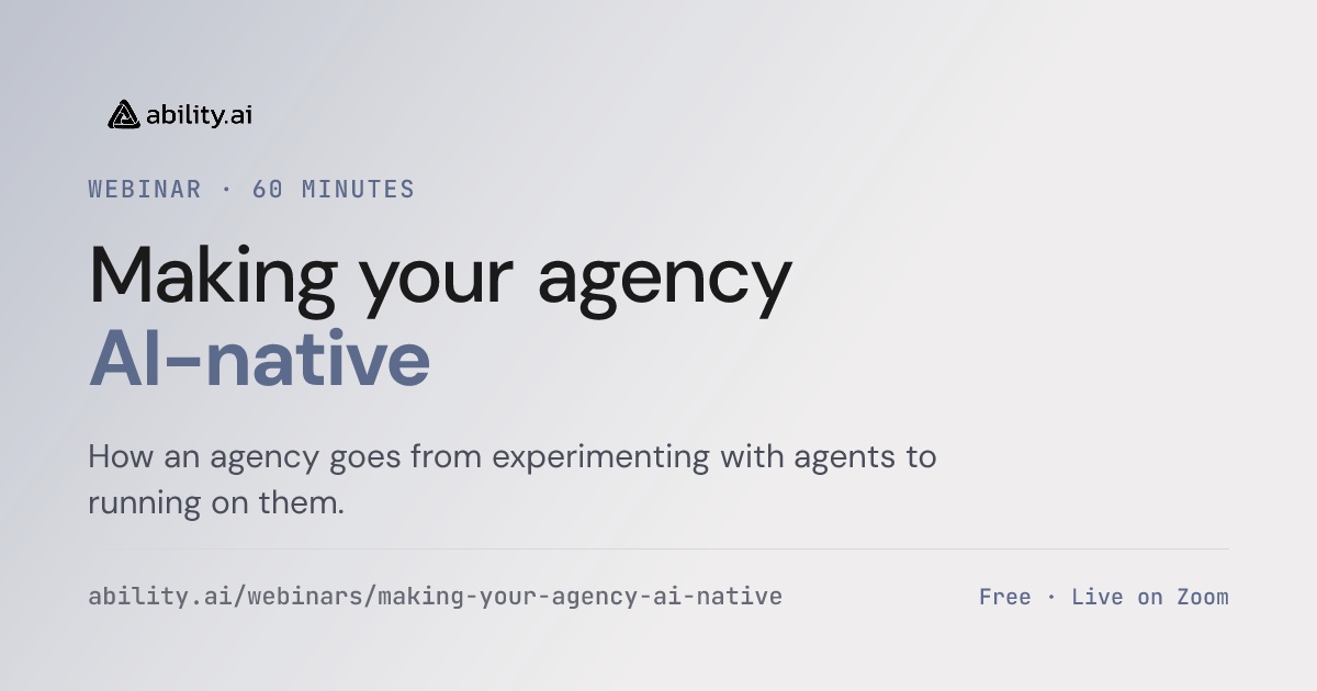 Preview: Making your agency AI-native